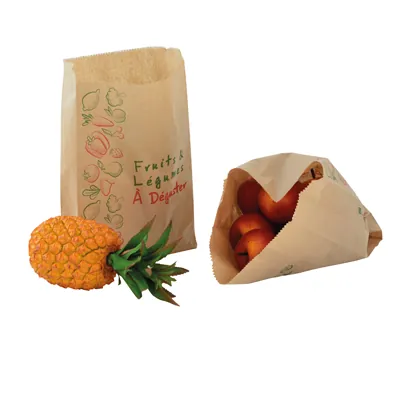 Sac fruits et légumes kraft brun 3kg 23 x 8 x 34 cm - Sac papier primeur - Lot de 1000 - Sacs fruits et légumes-4