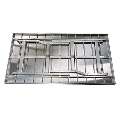 Table pliante marché aluminium 150 x 80 x 80 cm - Table de marché - Etalages de marché-1