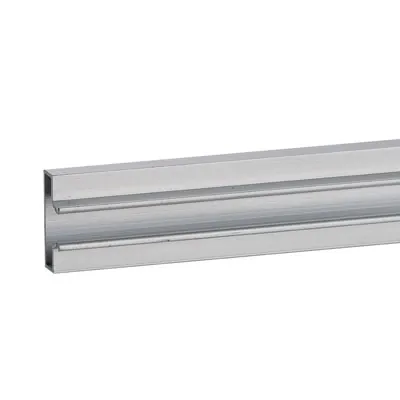 Profil aluminium - Insert aluminium pour panneau rainuré L 99,3 cm gris finition brut - Profils aluminium