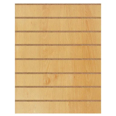 Panneau rainuré Hêtre Naturel, entraxe 15 cm  - Ligne Memphis