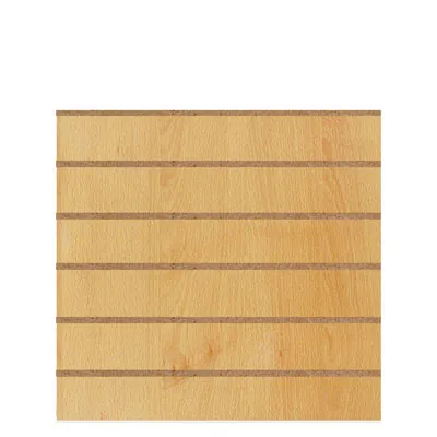Panneau rainuré Hêtre Naturel, entraxe 15 cm - Ligne Memphis