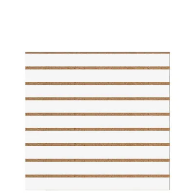 Panneau rainuré Blanc Craie, entraxe 10 cm - Ligne Memphis