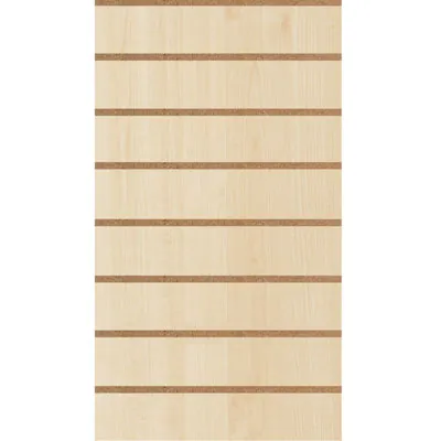 Panneau rainuré Érable, entraxe 15 cm - Ligne Crémawall