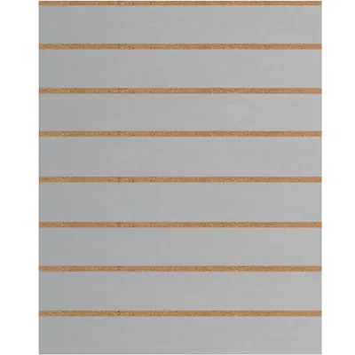 Panneau rainuré Gris clair, entraxe 15 cm - Ligne Crémawall