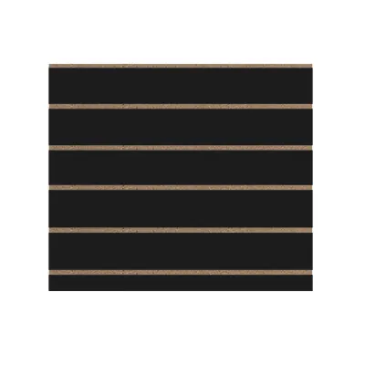 Panneau rainuré Noir, entraxe 15 cm - Fonds rainurés Ligne Store