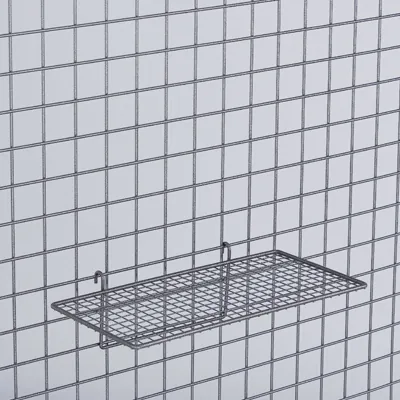 Tablette fil droite Gris Martelé - Tablettes et corbeilles-2