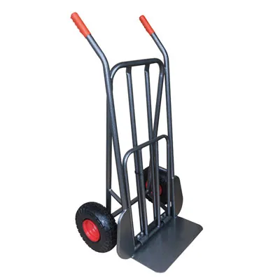 Chariot diable bavette pliable roues pleines - Diable de transport - Diable manutention - Gris - Chariots diables-1