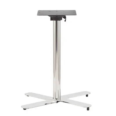 Pied de table métal brossé 48,5 x 48,5 x 72 cm - Tables