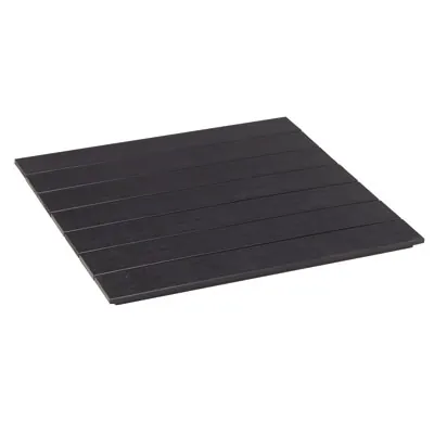 Plateau de table carré polywood gris 60 x 60  cm - Tables