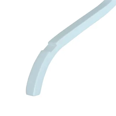 Cintre bois blanc laminé avec encoches 42 cm - Cintre chemise - Cintre robe - Lot de 10 - Cintres bois-1