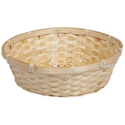 Corbeille bambou ronde naturel ø 30 x 9 cm, paquet de 10 - Corbeilles bambou