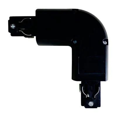 Connecteur d'angle d'alimentation pour rail triphasé Connector-I Noir - Spots