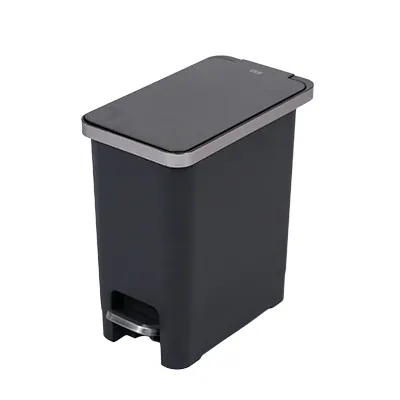 Poubelle professionnelle slim noire 10 L L 17,5 x P 29,5 x H 32 cm - Poubelles professionnelles-1