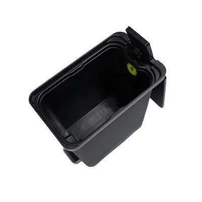 Poubelle professionnelle slim noire 10 L L 17,5 x P 29,5 x H 32 cm - Poubelles professionnelles-3