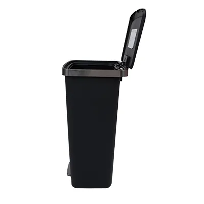 Poubelle à pédale HANA noire 45 L L 37 x P 30,8 x H 65 cm - Poubelles professionnelles-2