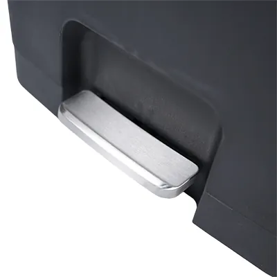 Poubelle à pédale 70 L noire L 45 x P 37,5 x H 65 cm - Poubelles professionnelles-6