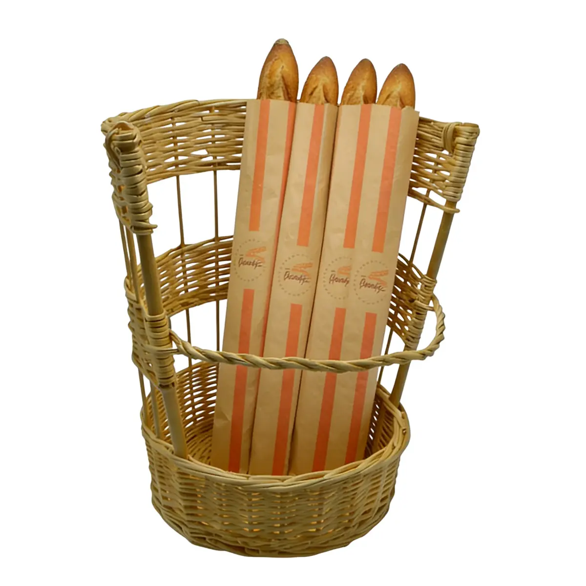 Claie à pain ronde en osier ø 40 x 40 cm - Vanneries-1