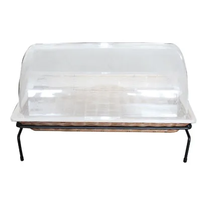 Présentoir corbeille à pain avec couvercle 53,5 x 33 x 14 cm - Vanneries-2