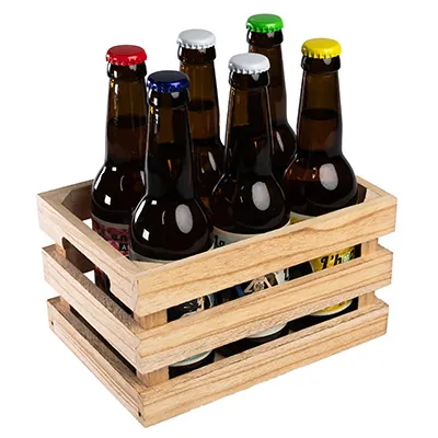 Cagette bois naturel 22 x 15,5 x 12 cm - Barquettes bois, Cagettes bois -1