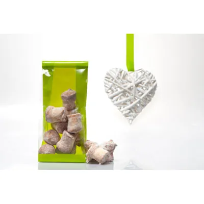 Sachet SOS Vert fond PP 8 x 4 x 20 cm - Sachet confiserie - Sachet bonbons - Lot de 50 - Sachets bonbon, Sachets confiserie-1