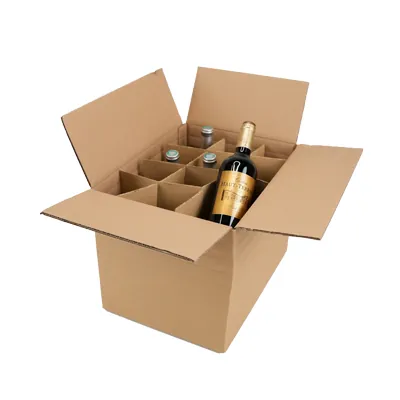 Caisse carton - Caisse américaine carton hauteur variable - carton double cannelure 40 x 30 x 20/30 cm – Lot de 10 - Caisses américaines cartons-6