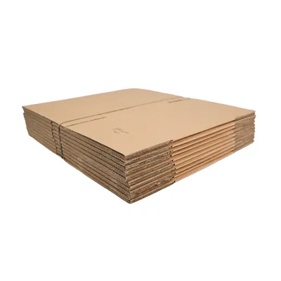 Caisse carton - Caisse américaine carton hauteur variable - carton double cannelure 40 x 30 x 20/30 cm – Lot de 10 - Caisses américaines cartons-3