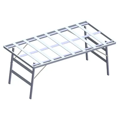 Table pliante marché aluminium 150 x 80 x 60 cm - Table de marché - Table de maraîcher - Etalages de marché