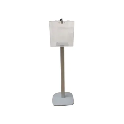 Urne électorale sur pied H 136 cm transparente avec serrure - Urne élections - Urnes