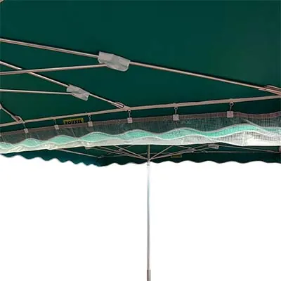 Gouttière parasol translucide 250 x 50 cm nylon armé - Gouttières de parasol-2