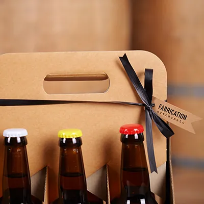 Étiquettes kraft drapeau - Etiquettes cadeaux à trou-2