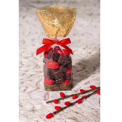 Sachet polypro fond PP Dentelle Or 12 x 27,5 cm 35µ - Sachet confiserie - Sachet bonbons - Lot de 100 - Sachets bonbon, Sachets confiserie-2