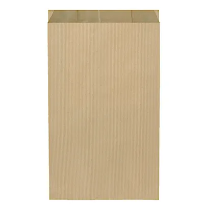 Pochette cadeau kraft vergé brun 30 x 9 x 49,5 cm - Sachet kraft - Lot de 250 - Pochettes cadeaux unies