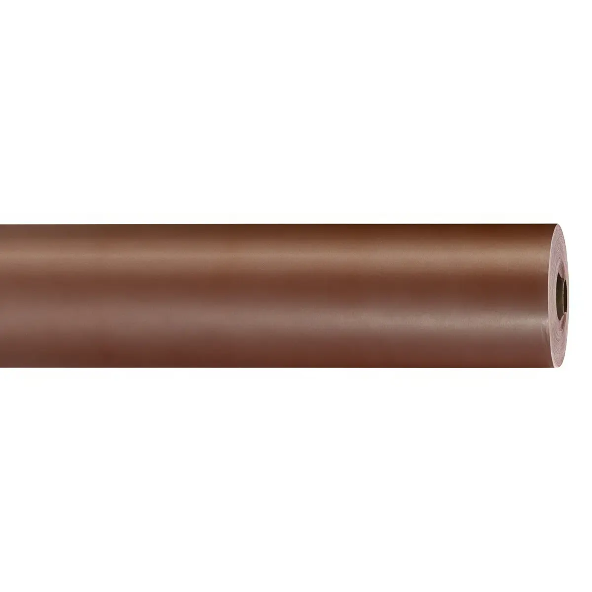 Papier cadeau kraft vergé chocolat uni 70 cm x 100 m 60 g/m² – le rouleau - Papiers cadeaux unis