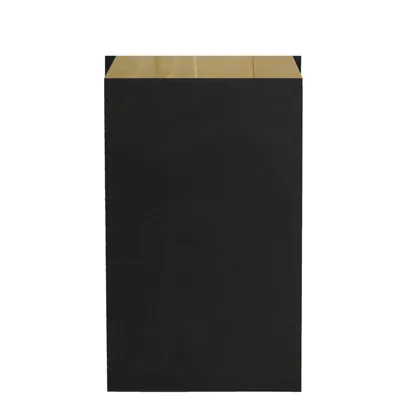 Pochette cadeau kraft vergé noir 25 x 6,5 x 41 cm - Sachet kraft - Lot de 250 - Pochettes cadeaux unies