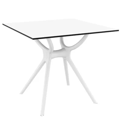 Pied de table intérieur / extérieur 58 x 58 x 72,5 cm blanc - Piètement Table Bistrot Air Table - Tables-1