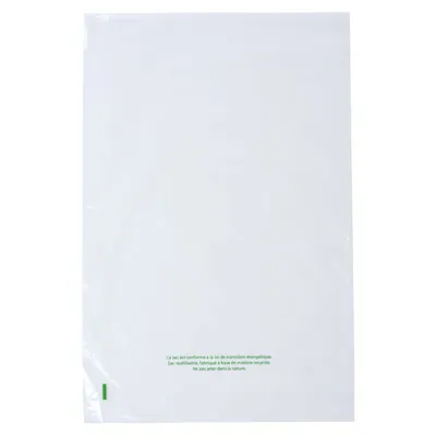Sac plastique liassé à ouverture décalée transparent 11,33L 35 + 3 x 50 cm PEBD 50µ - Lot de 200 - Sacs plastique liassés-1