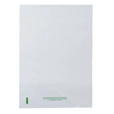 Sac plastique liassé à ouverture décalée transparent 11,33L 35 x 50 cm PE 21µ - Lot de 300 - Sacs plastique liassés-1