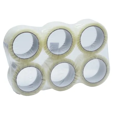 Ruban adhésif transparent silencieux 50 mm x 66 m acrylique 46µ - Ruban adhésif emballage - Lot de 6 - Rubans adhésifs et dévidoirs