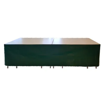 Devant de table PVC Vert 350 x 70 cm - Tablier de table - Habillage de table - Etalages de marché