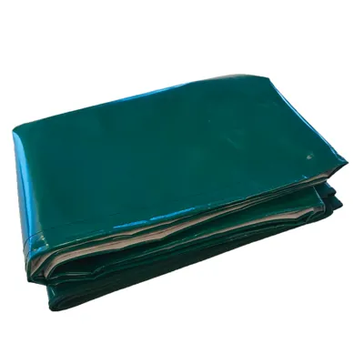 Devant de table PVC Vert 350 x 70 cm - Tablier de table - Habillage de table - Etalages de marché-1