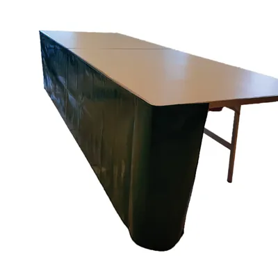 Devant de table PVC Vert 350 x 70 cm - Tablier de table - Habillage de table - Etalages de marché-2