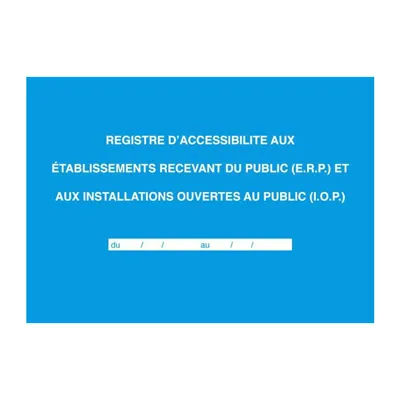 Registre d'accessibilité aux ERP et IOP - Registres obligatoires, Signalétique de sécurité