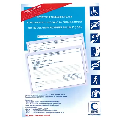 Registre d'accessibilité aux ERP et IOP - Registres obligatoires, Signalétique de sécurité-1