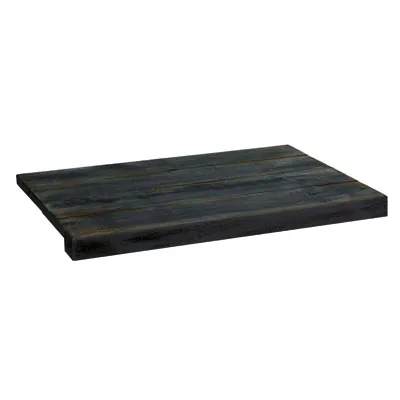 Tablette Bois Noir charbonneux 60 x 31,8 cm ép. 18 mm - Tablettes Bois Brut