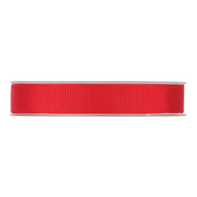 Ruban gros grain rouge 15 mm x 20 m coton - Ruban emballage cadeau - Rubans tissu, Cordons