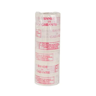 Adhésifs PVC imprimés BANDE DE GARANTIE - Marquage d'expédition-1