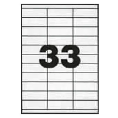 3300 Étiquettes adhésives blanches multi-usages 70 x 25 mm Etibox - Étiquettes adhésives neutres-1