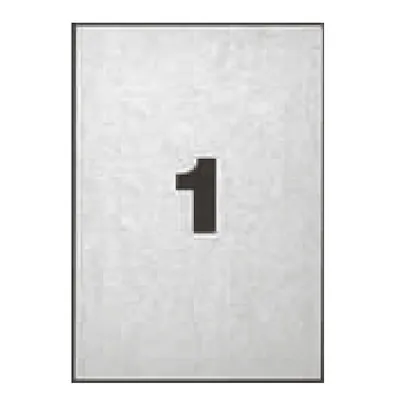 100 Étiquettes adhésives blanches multi-usages 210 x 297 mm Etibox - Étiquettes adhésives neutres-1