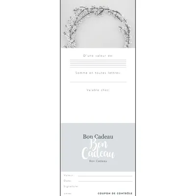 Bon cadeau à remplir Couronne de fleurs 12 x 12 cm avec enveloppes - Carte cadeau - Paquet de 12 - Bons cadeaux-2