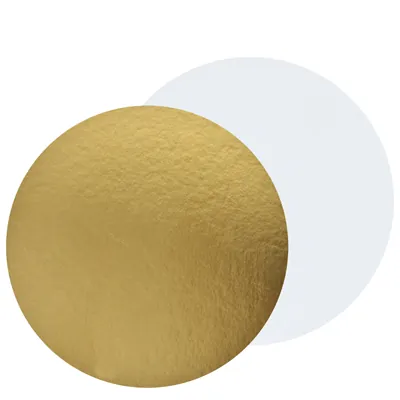 Rond carton simple face Or ø 32 cm - Rond pâtisserie - Support gâteau - Paquet de 100 - Semelles gâteaux, Supports gâteaux